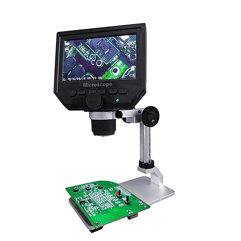 Digital 1-600X 3.6MP 4.3inch HD LCD Display Microscope Continuous Magnifier