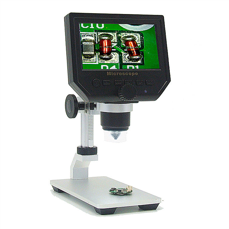 Digital 1-600X 3.6MP 4.3inch HD LCD Display Microscope Continuous Magnifier